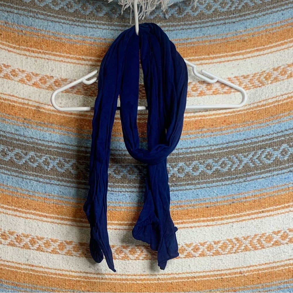 Royal blue scarf